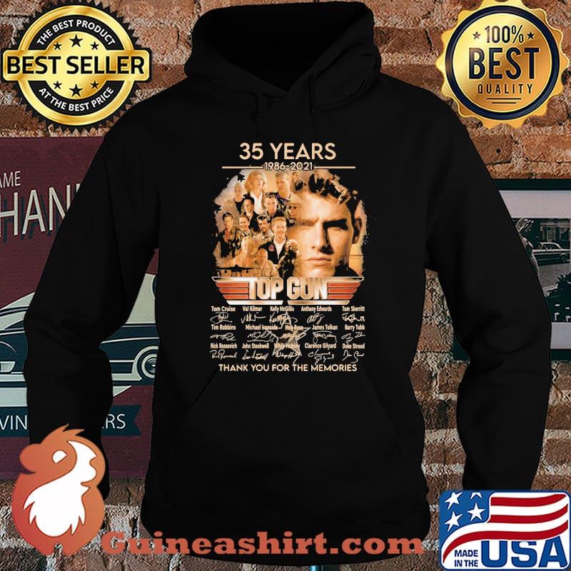 35 Years 1986 2021 Top Gun Thank You For The Memories Signature Shirt Hoodie