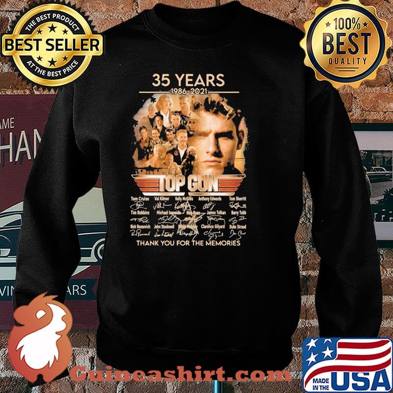 35 Years 1986 2021 Top Gun Thank You For The Memories Signature Shirt Sweater