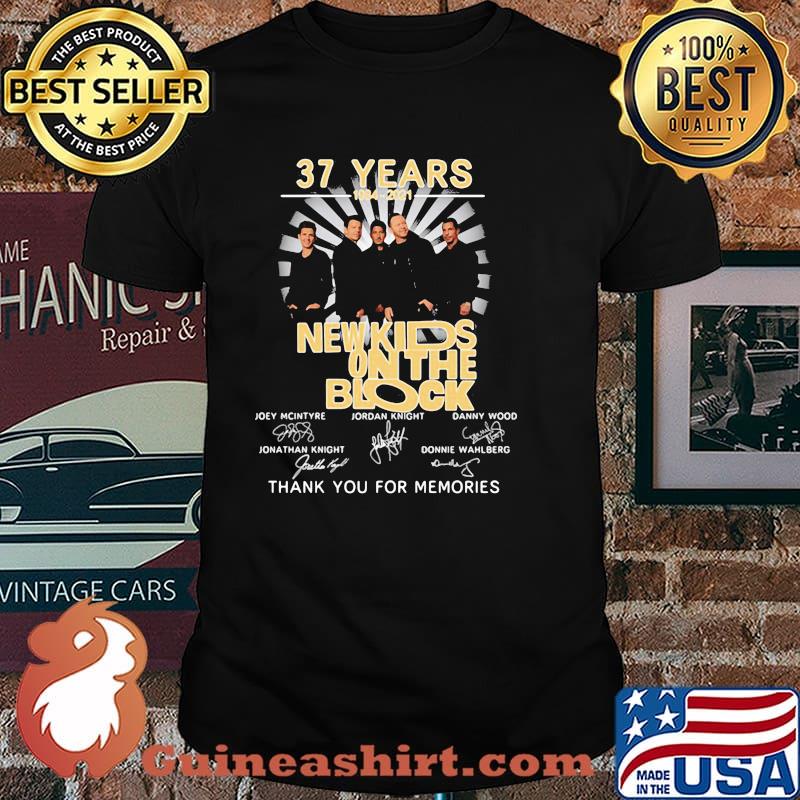 37 Years 1984 2021 New Kids On The Block Thank You For The Memories Signature Shirt