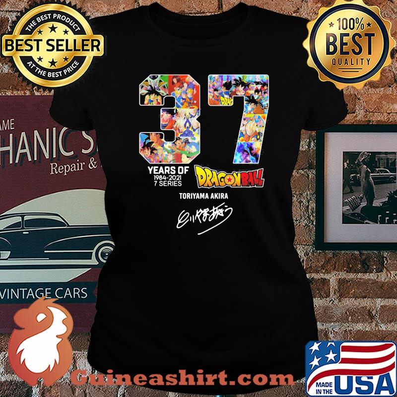 37 Years Of Dragon Ball Signature Shirt Laides tee
