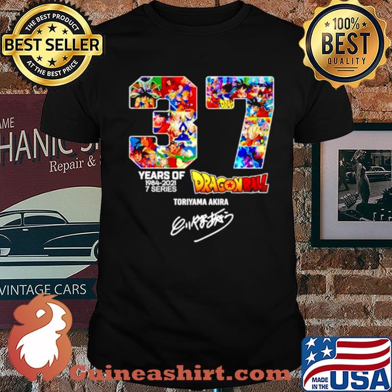 37th Years of Dragon Ball 1984 2021 signature shirt