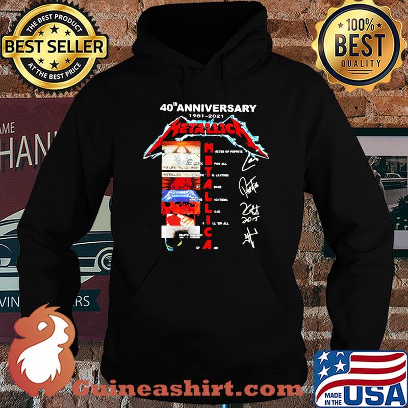 40th Anniversary 1981 2021 Metallica Signature Shirt Hoodie
