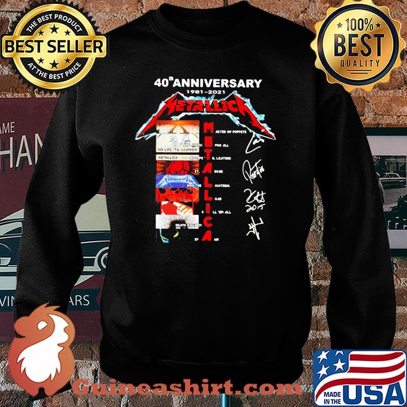 40th Anniversary 1981 2021 Metallica Signature Shirt Sweater