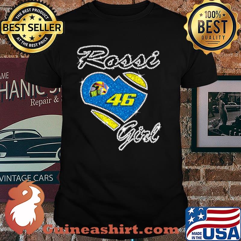 46 Valentino Rossi Girl Diamond Heart Shirt