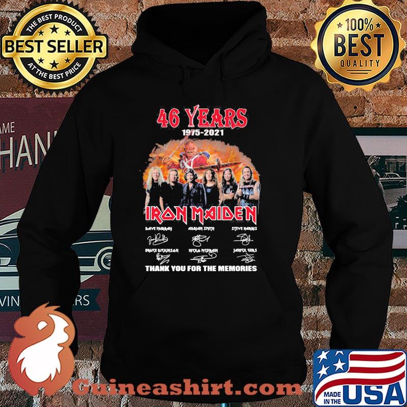 46 Years 1975 2021 Iron Maiden Thank You For The Memories Signature Shirt Hoodie