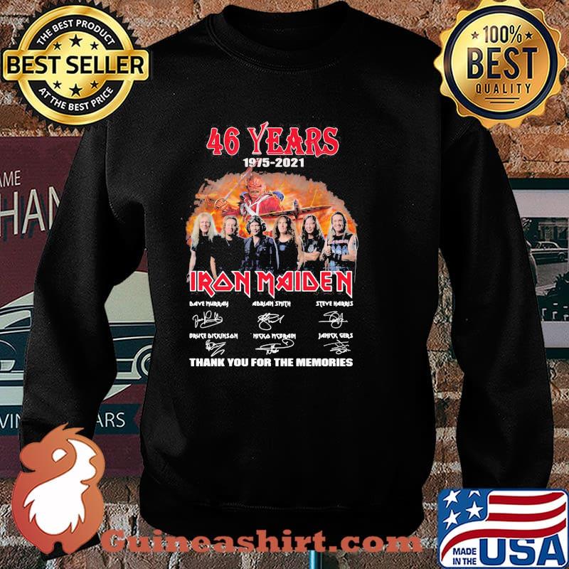 46 Years 1975 2021 Iron Maiden Thank You For The Memories Signature Shirt Sweater