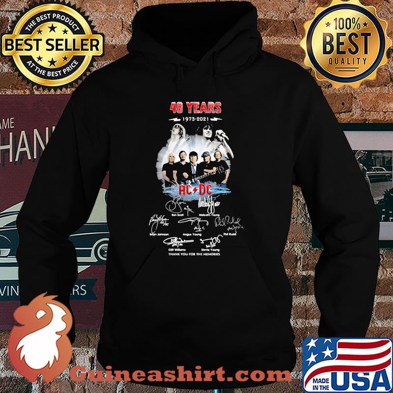 48 Years 1973 2021 Ac Dc Signature Memories Shirt