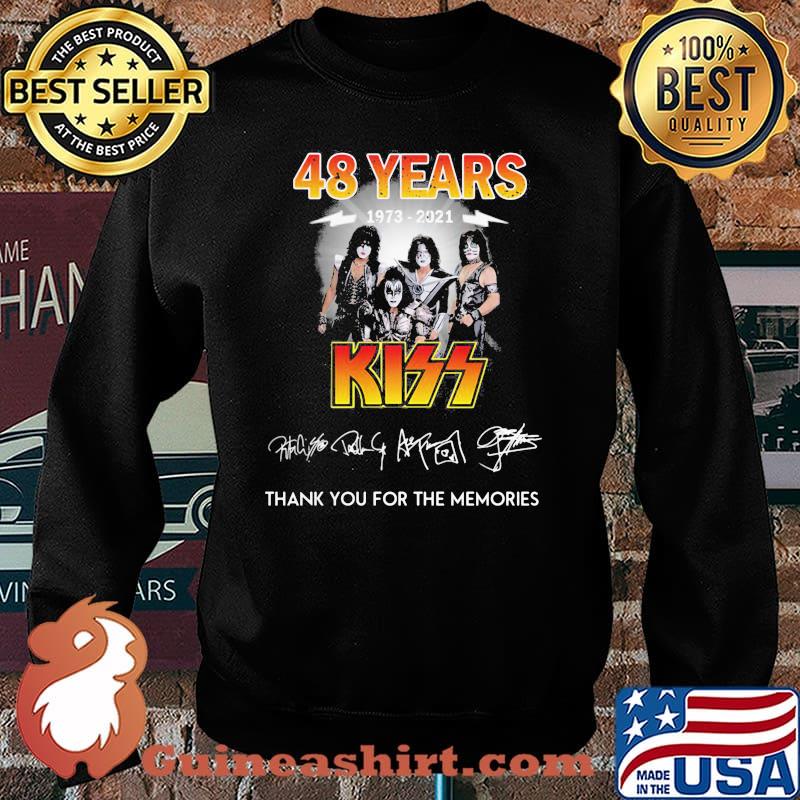 48 Years 1973 2021 Kiss Thank You For The Memories Signature Shirt Sweater