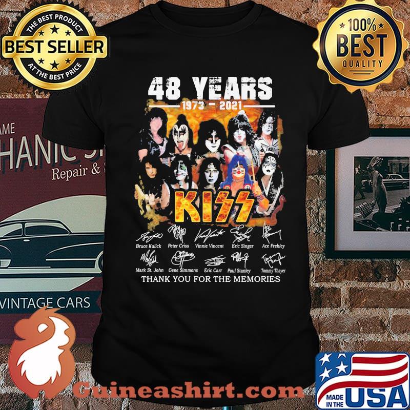 48 Years 1973 2021 Thank You For The Memories Signature Shirt