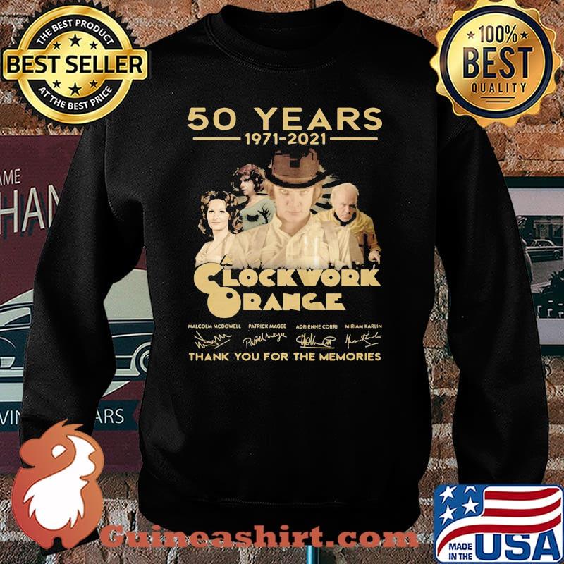 50 Years 1971 2021 Clockwork Orange Thank You For The Memories Signature Shirt Sweater