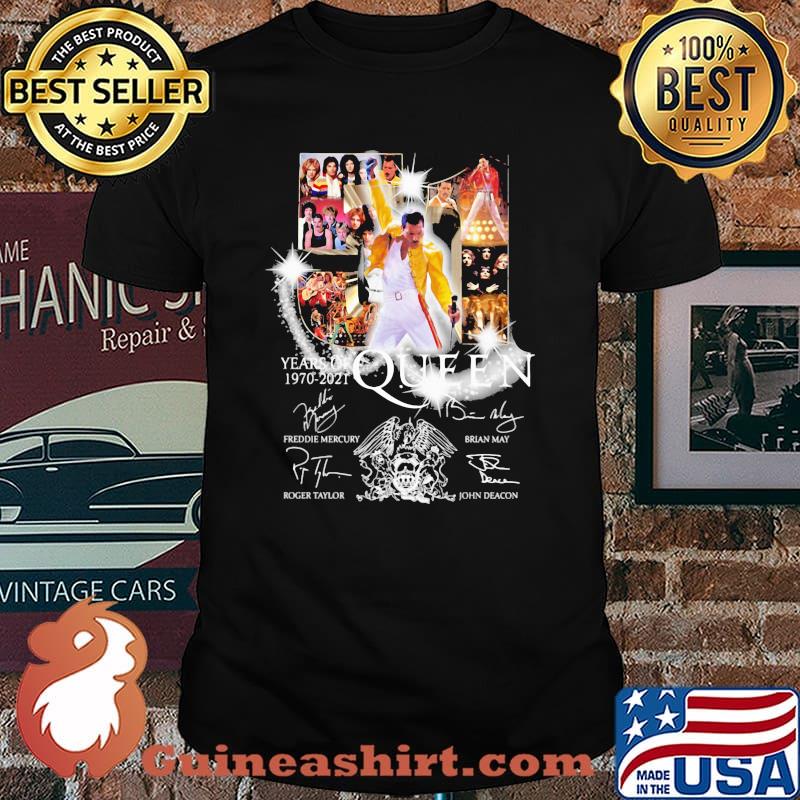 51 Years Of 1970 2021 Queen Signatures Shirt