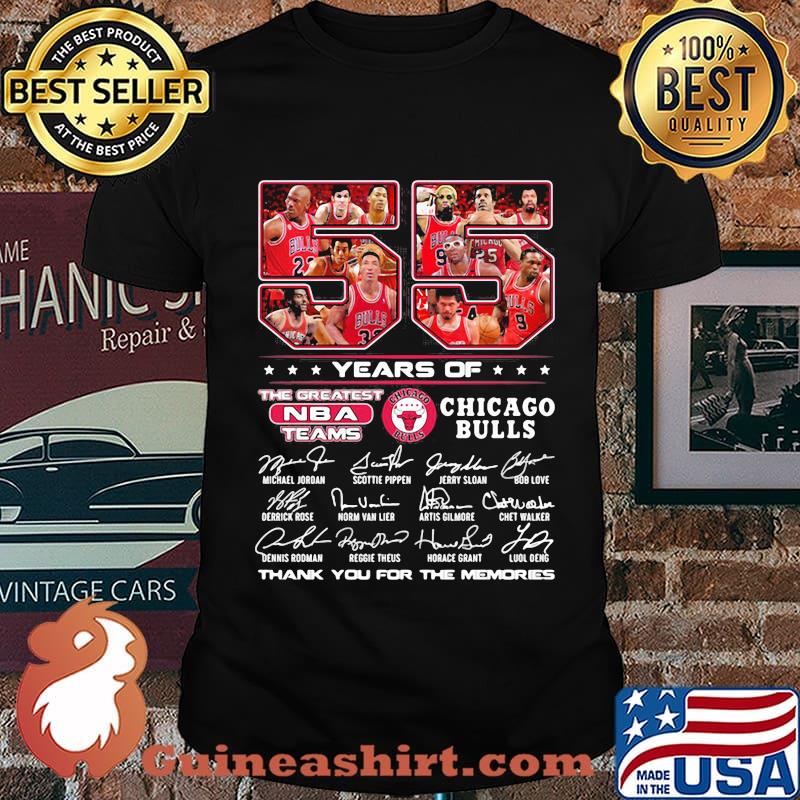 55 Years Of Chicago Bull Football Thank You For The Memories Shirt