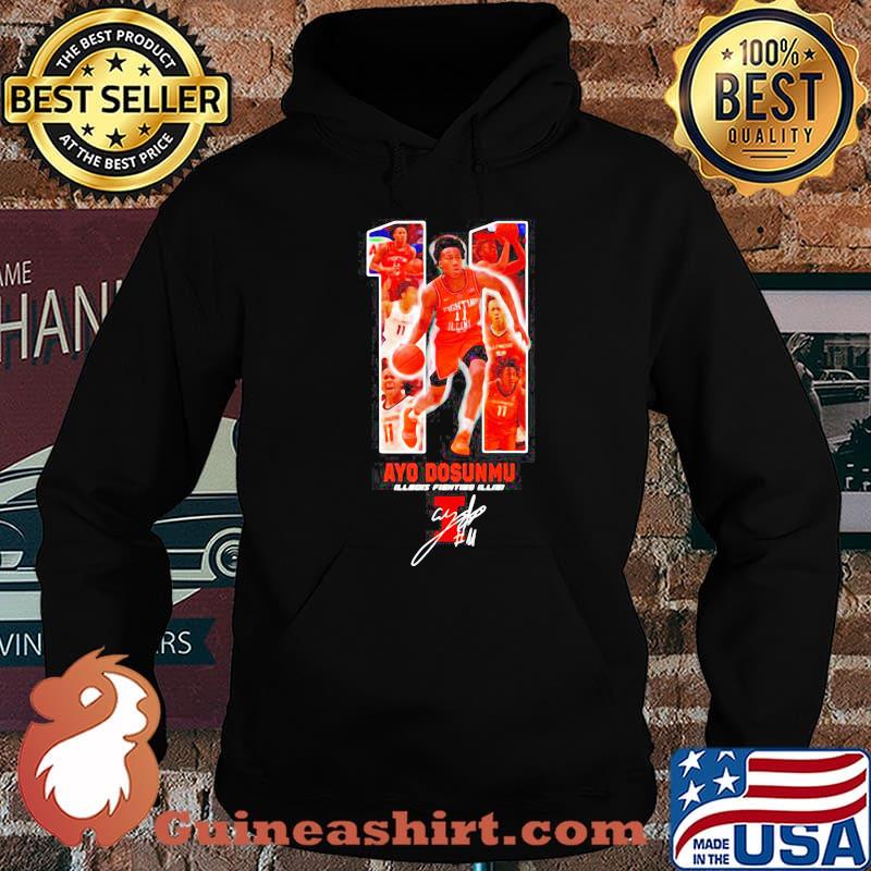 11 Ayo Dosunmu Of Illinois Signature Shirt Hoodie