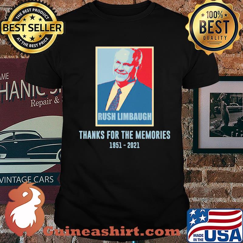 Rush Limbaugh Thanks For The Memories 1951 2021 Shirt