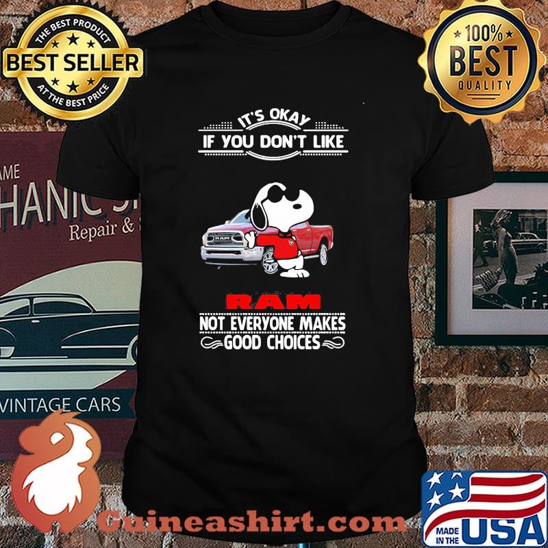 It’s Okay If You Don’t Like Ram Truck Not Everyone Makes Good Choice Snoopy Shirt