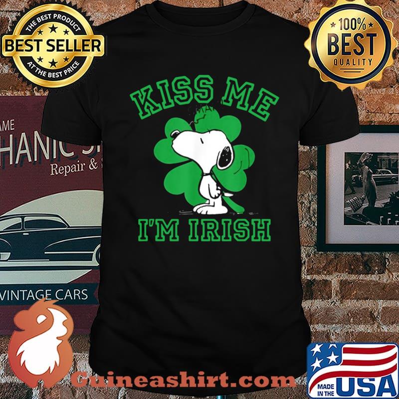 Kiss Me I’m Irish Smak Snoopy Patricks Day shirt