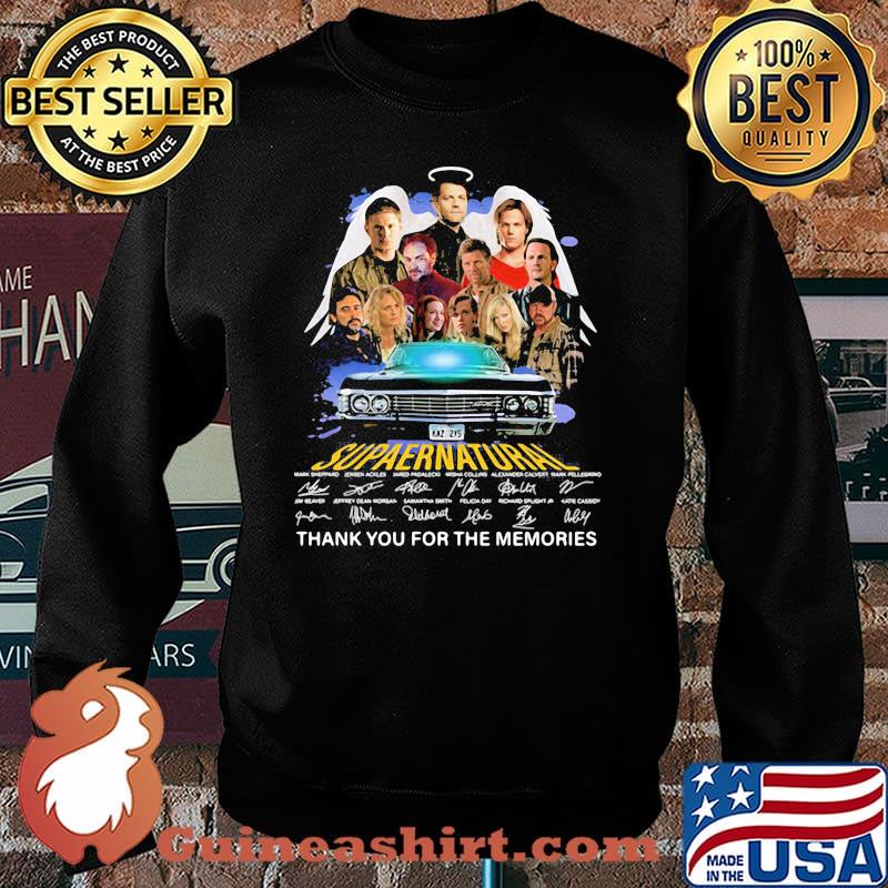 Supper Natural Thank You For The Memories Signatures Shirt Sweater