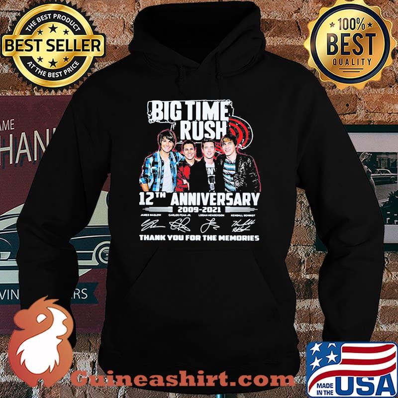 Big Time Rush 12th Anniversary 2009 2021 Thank You For The Memories Signature Shirt Hoodie
