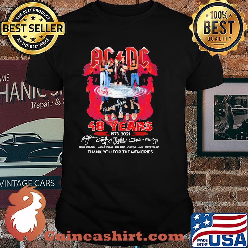 AC DC 48 Anniversary Thank You For The Memories Signature Shirt
