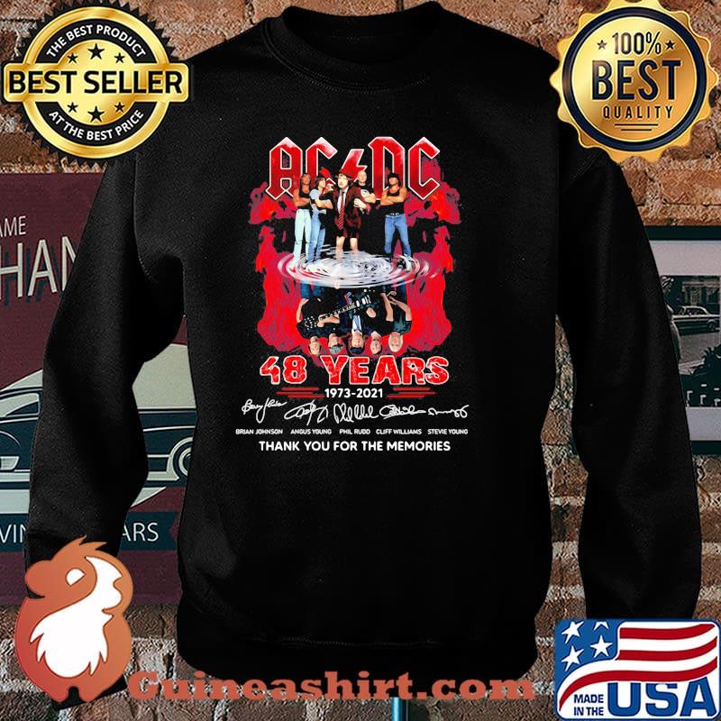 AcDc 48 Years 1973 2021 Thank You For The Memories Signature Shirt Sweater