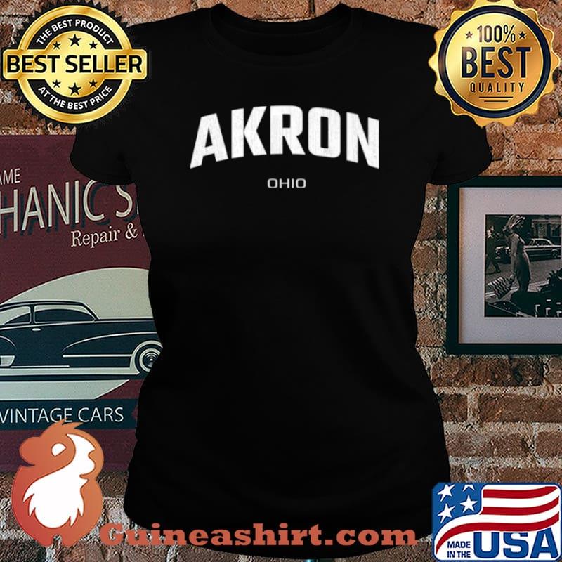Akron Ohio OH vintage state Athletic Laides tee