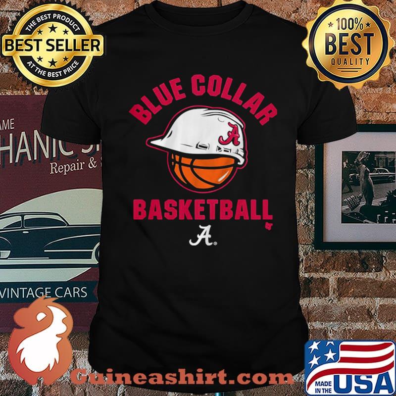 Alabama Crimson Tide blue collar basketball shirt