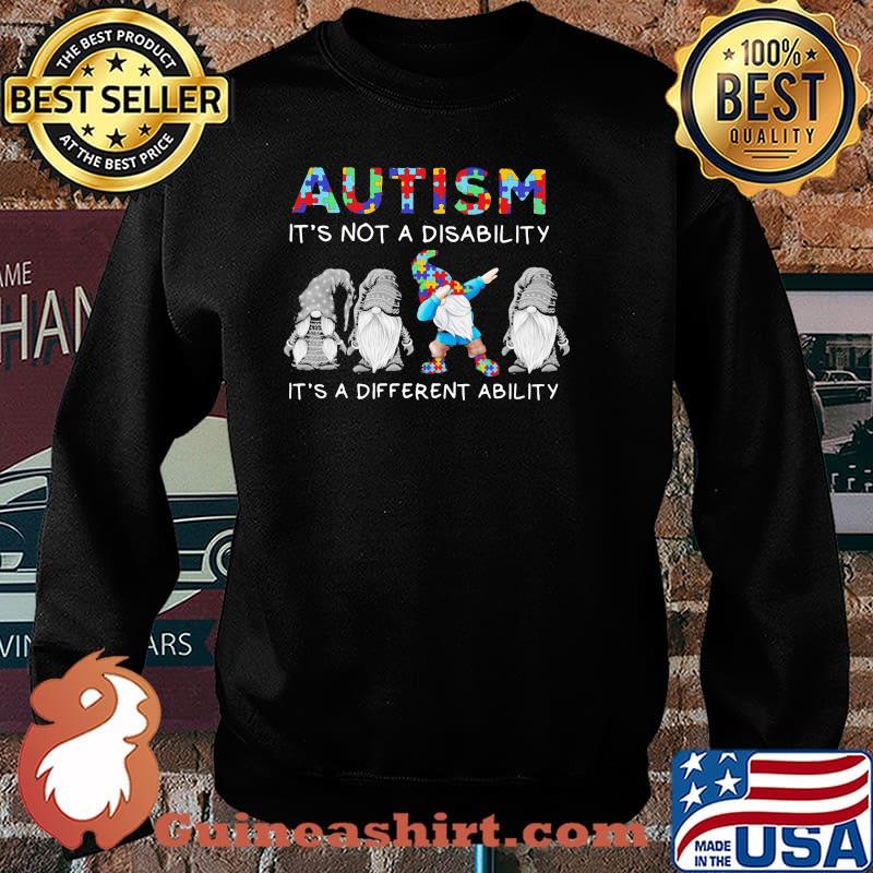 Autism it’s not a disability it’s a different ability gnome dabbing Sweater