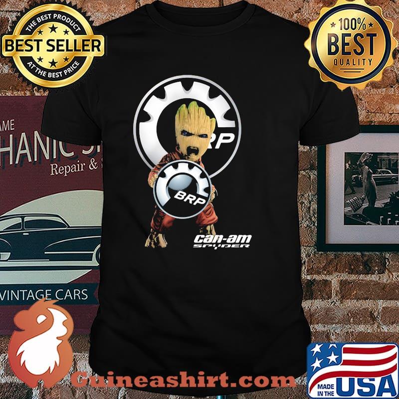 Baby Groot Hug Can Am Spyder Brp Logo Shirt