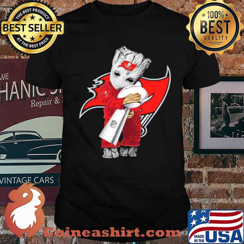 Baby Groot hug Lv Super Bowl Tampa Bay Buccaneers 2021 shirt