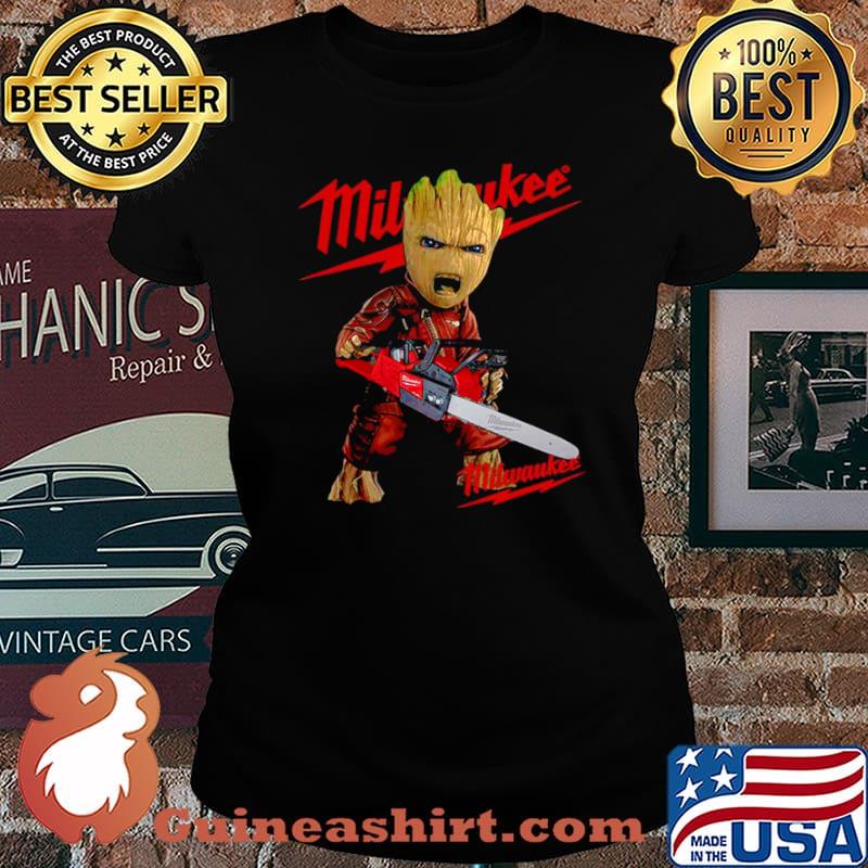 Baby Groot Hug Milwaukee Laides tee
