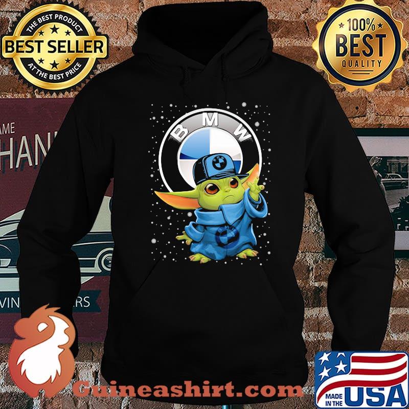 Baby Yoda Wear Hat Bmw Logo So Cool Shirt Hoodie
