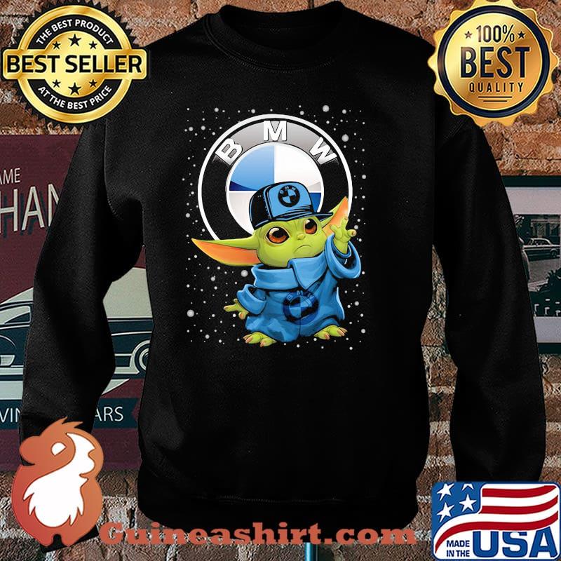 Baby Yoda Wear Hat Bmw Logo So Cool Shirt Sweater