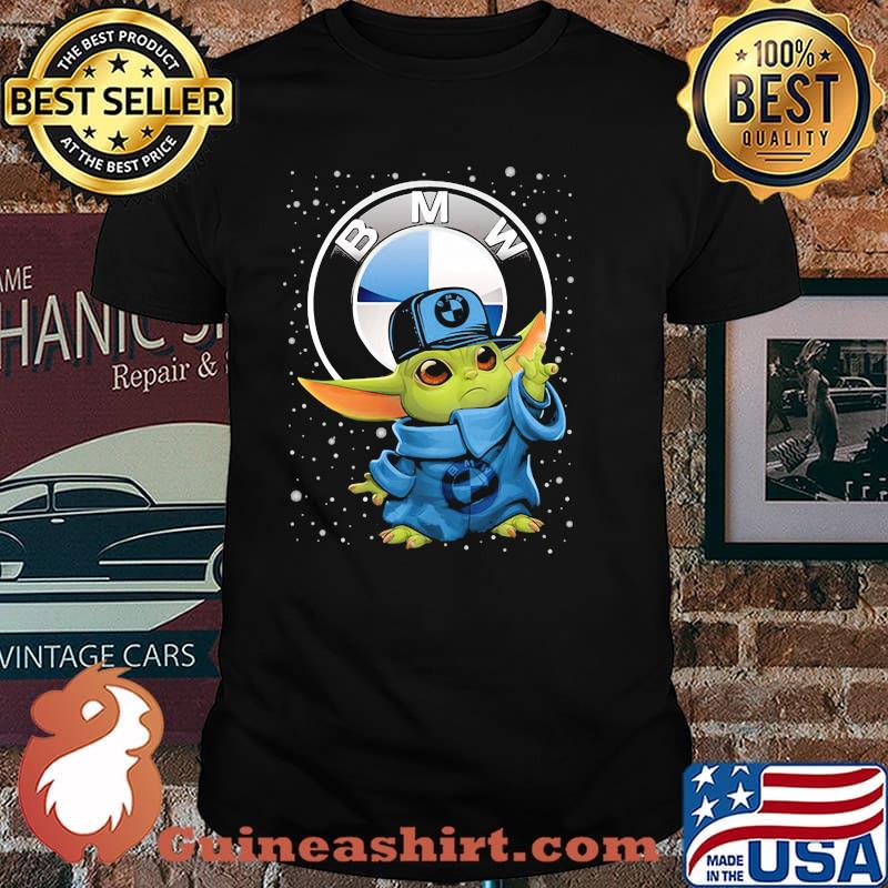 Baby Yoda Wear Hat Bmw Logo So Cool Shirt
