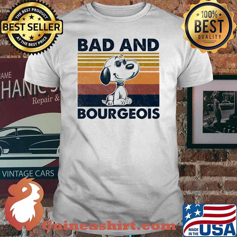 Bad And Bourgeois Snoopy Vintage Shirt