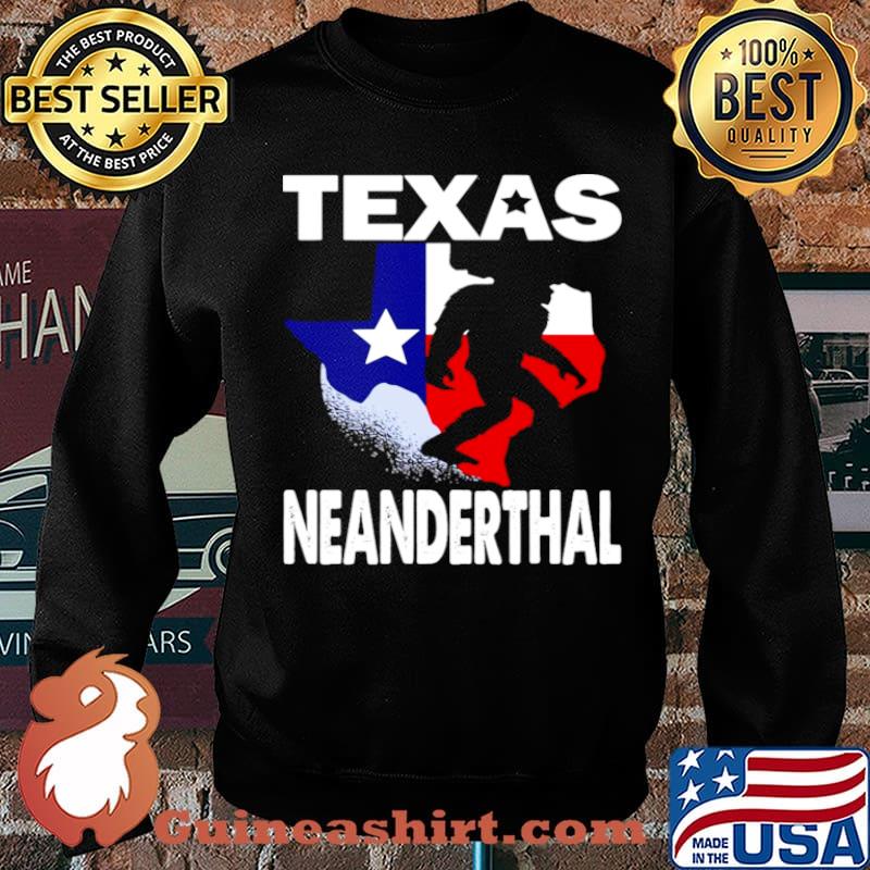 Bigfoot Texas Neanderthal Flag Sweater