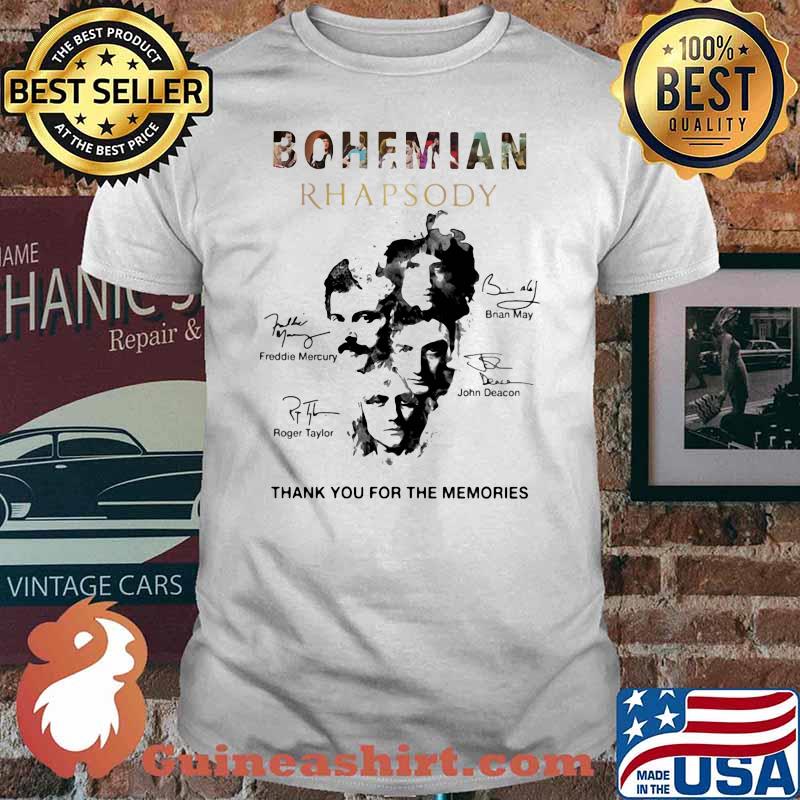 Bohemian Rhapsody Thank You For The Memories Signature Shirt