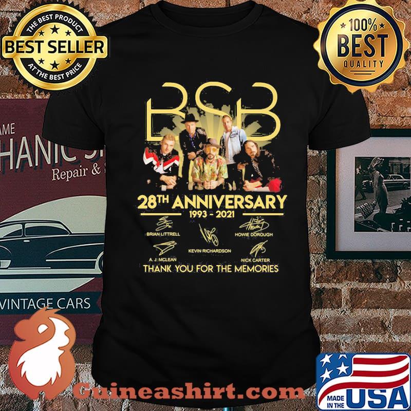 Bsb 28th Anniversary 1993 2021 Thank You For The Memories Shirt