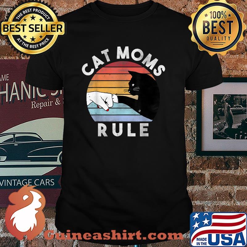 Cat Moms Rule Vintage Shirt