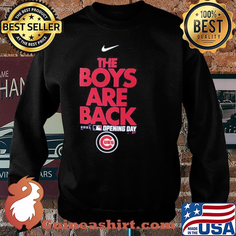Chicago Cubs Nike Royal 2021 Opening Day Phrase Sweater