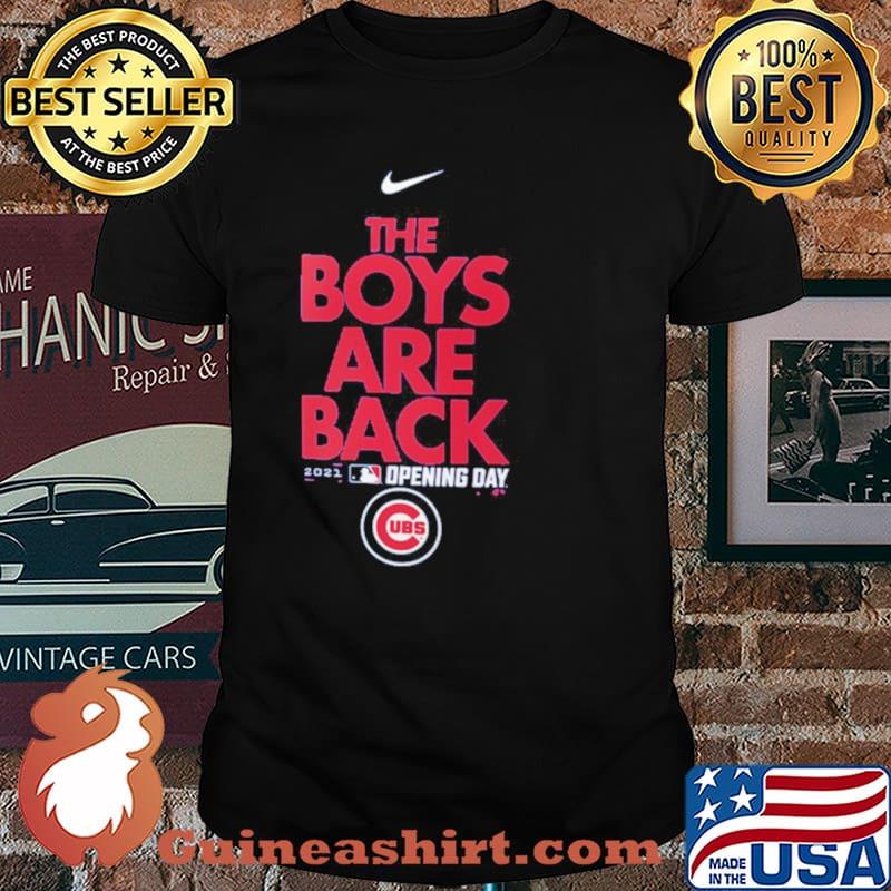 Chicago Cubs Nike Royal 2021 Opening Day Phrase shirt