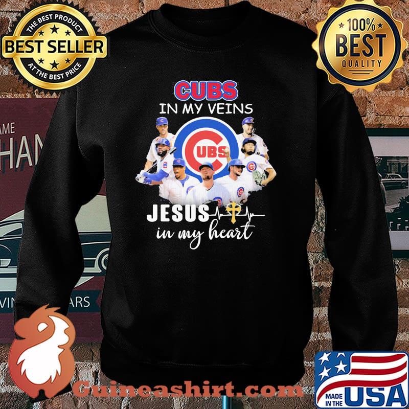 Cubs In My Veins Jesus In My Heart Shirt Sweater