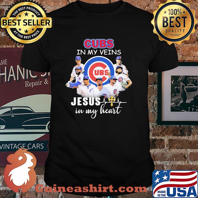 Cubs In My Veins Jesus In My Heart Shirt