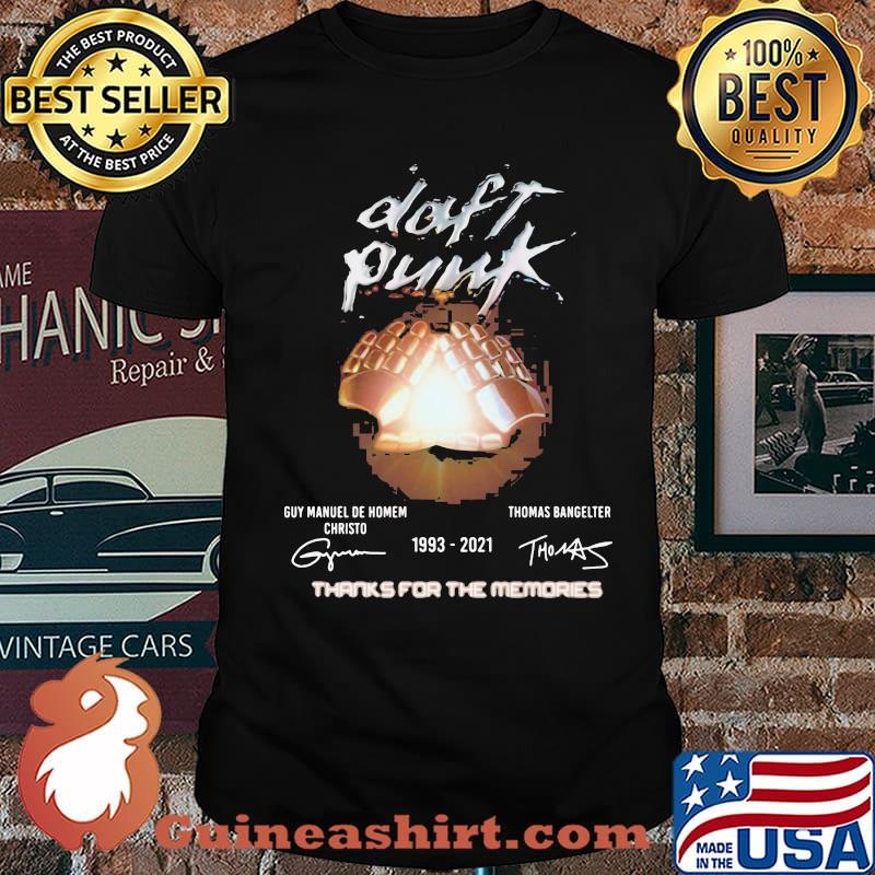 Daft Punk 1993 2021 Thanks For The Memories Signature Shirt