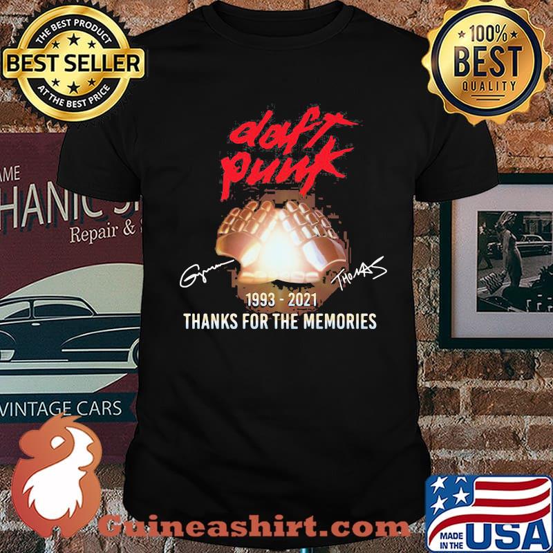 Daft Punk Thank You For The Memories Signature 2021 Shirt