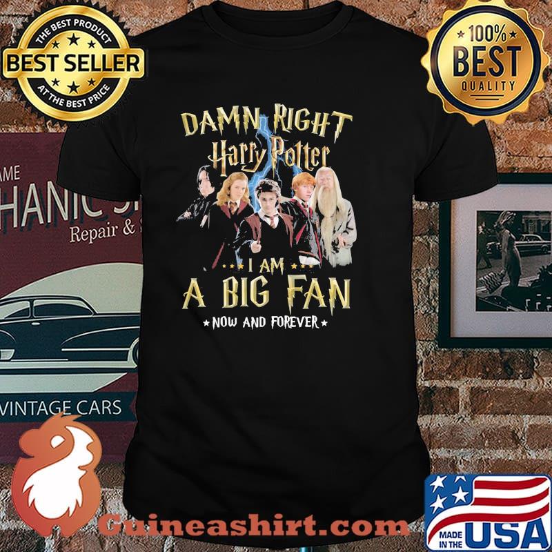 Damn Right Harry Potter I Am A Big Fan Now And Forever Stars Shirt