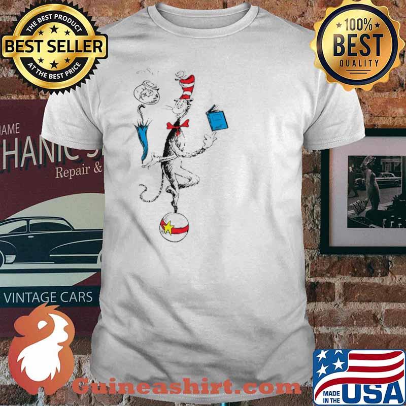 Dr. Seuss The Cat In The Hat Balancing Act Raglan Baseball Shirt
