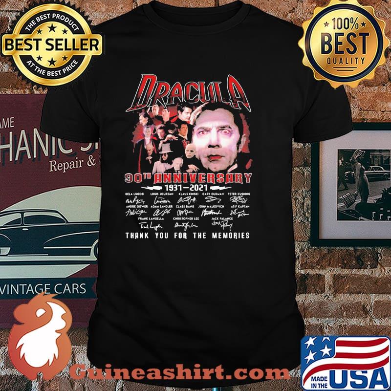 Dracula 90th Anniversary 1931 2021 Thank You For The Memories Signature Shirt