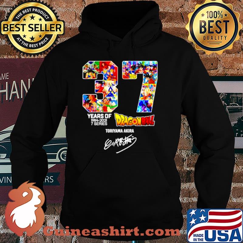 Dragon ball 37 years of 1984 2021 7 series Toriyama Akira signature Hoodie