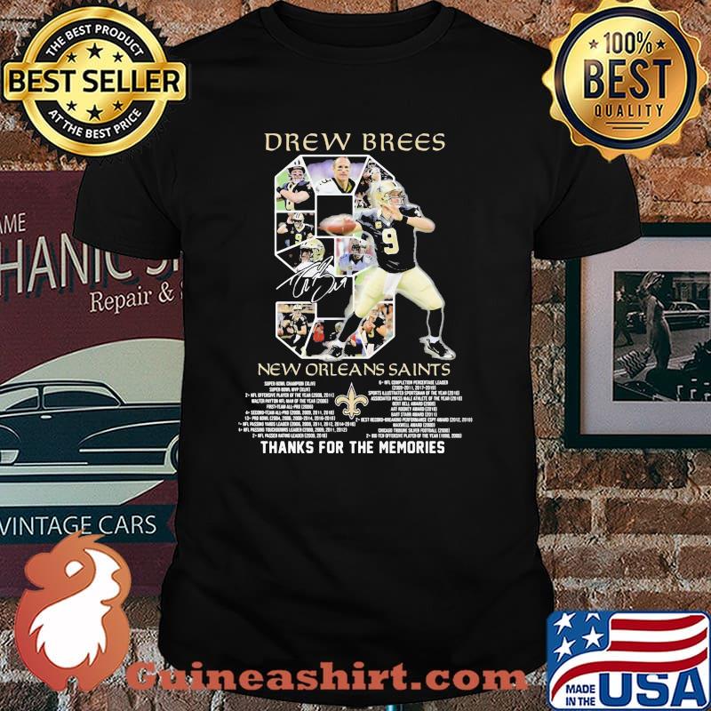 Drew Brees Legend Super Bowl Thank You For The Memories Signature Shirt
