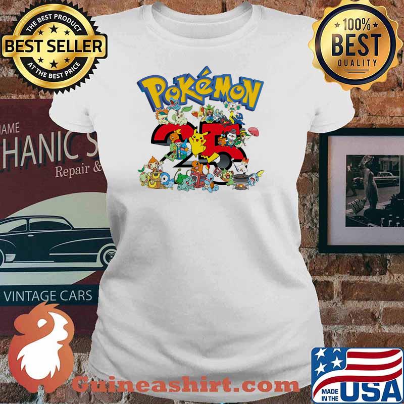 Pokemon 25th Anniversary Shirt Ladies tee